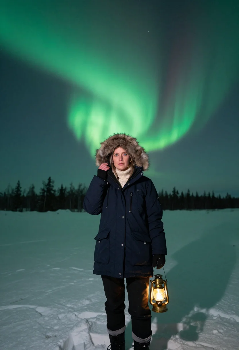 Example portrait from the AI Northern Lights — Free Preview, Train Once