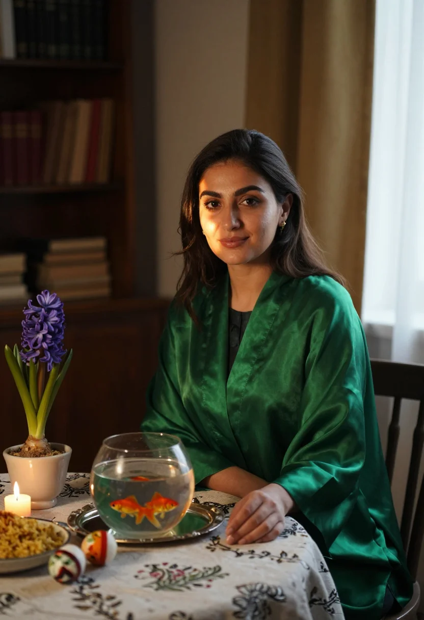 Example portrait from the AI Nowruz Haft Sin — Free Preview, Train Once