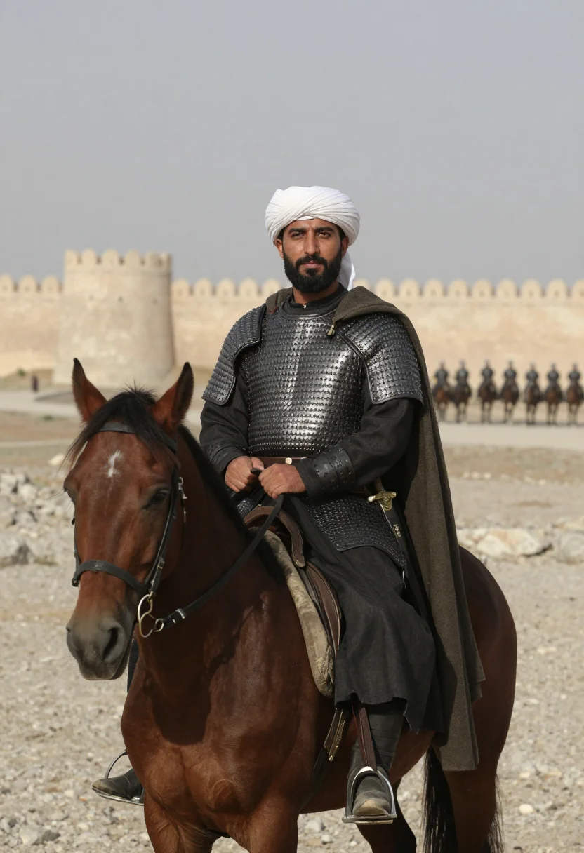AI nur ad din sample — portrait of a man, three-quarter-length portrait of a Levant
