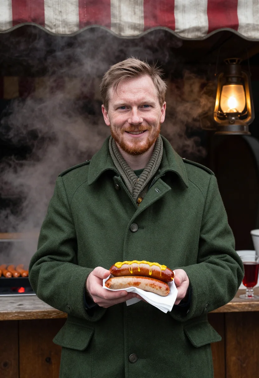 AI nuremberg christkindlesmarkt sample — portrait of a man, half-length portrait of a German man with