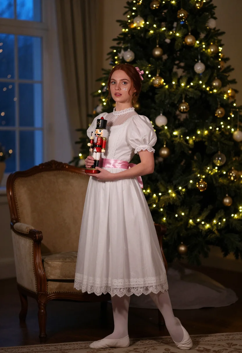 AI nutcracker sample — portrait of a woman, three-quarter-length portrait of a woma