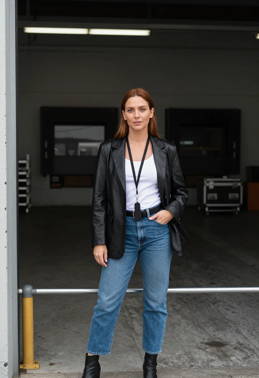 AI nyfw soho sample — portrait of a woman, three-quarter-length portrait of a West