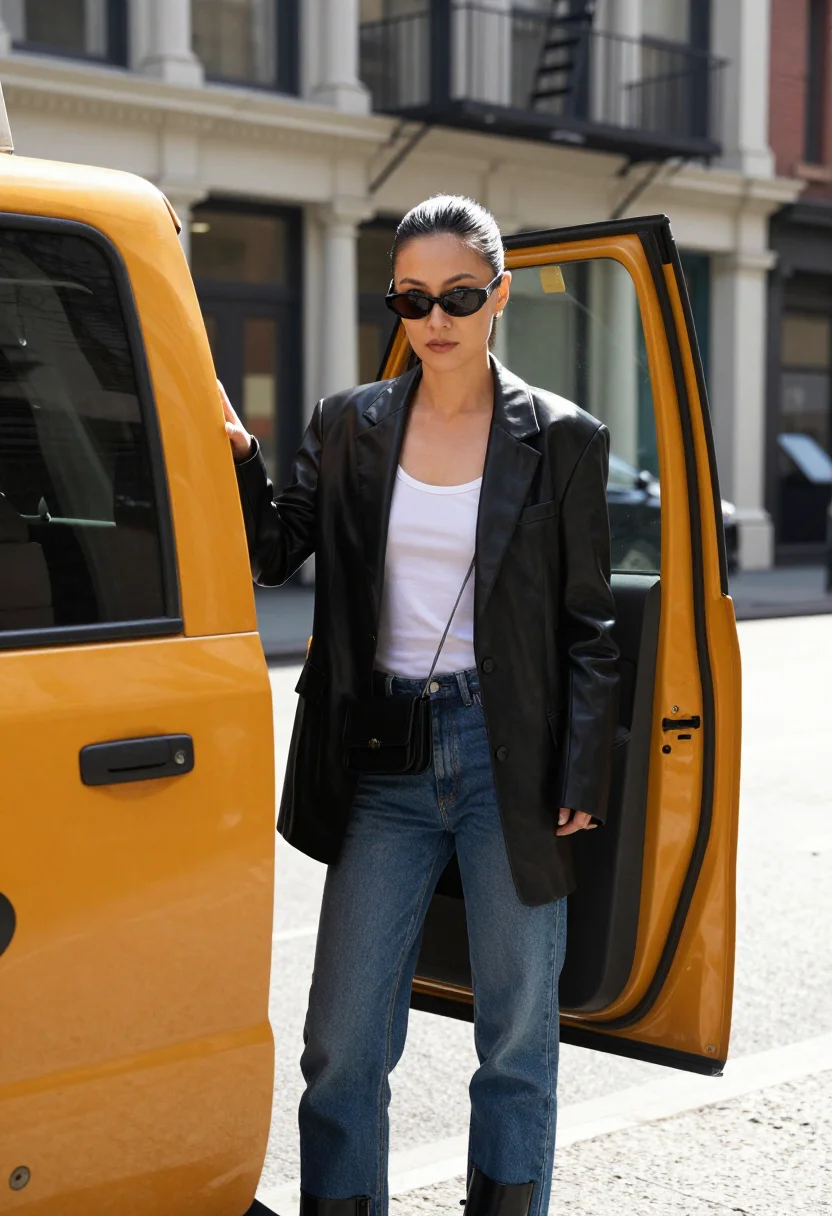 AI nyfw soho sample — portrait of a woman, half-length portrait of an East-Asian w