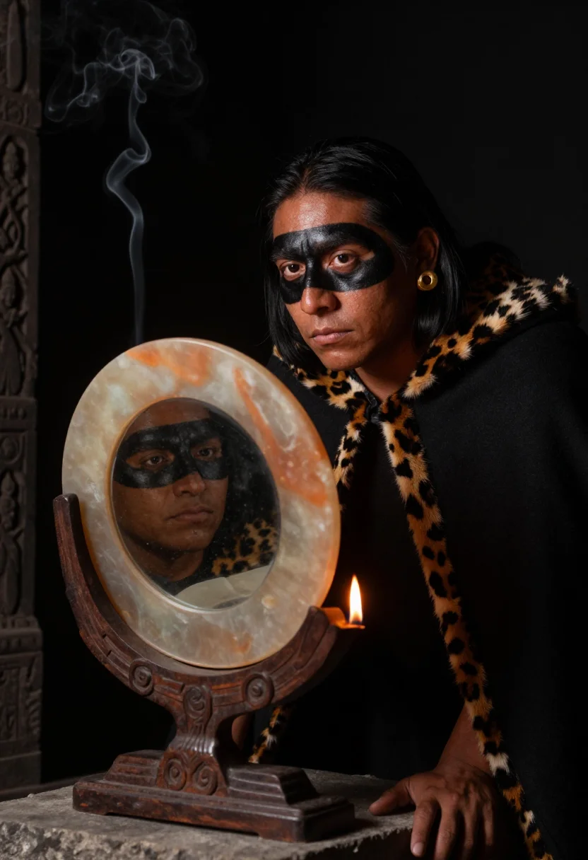 AI obsidian mirror sample — portrait of a man, close head-and-shoulders portrait of a Na