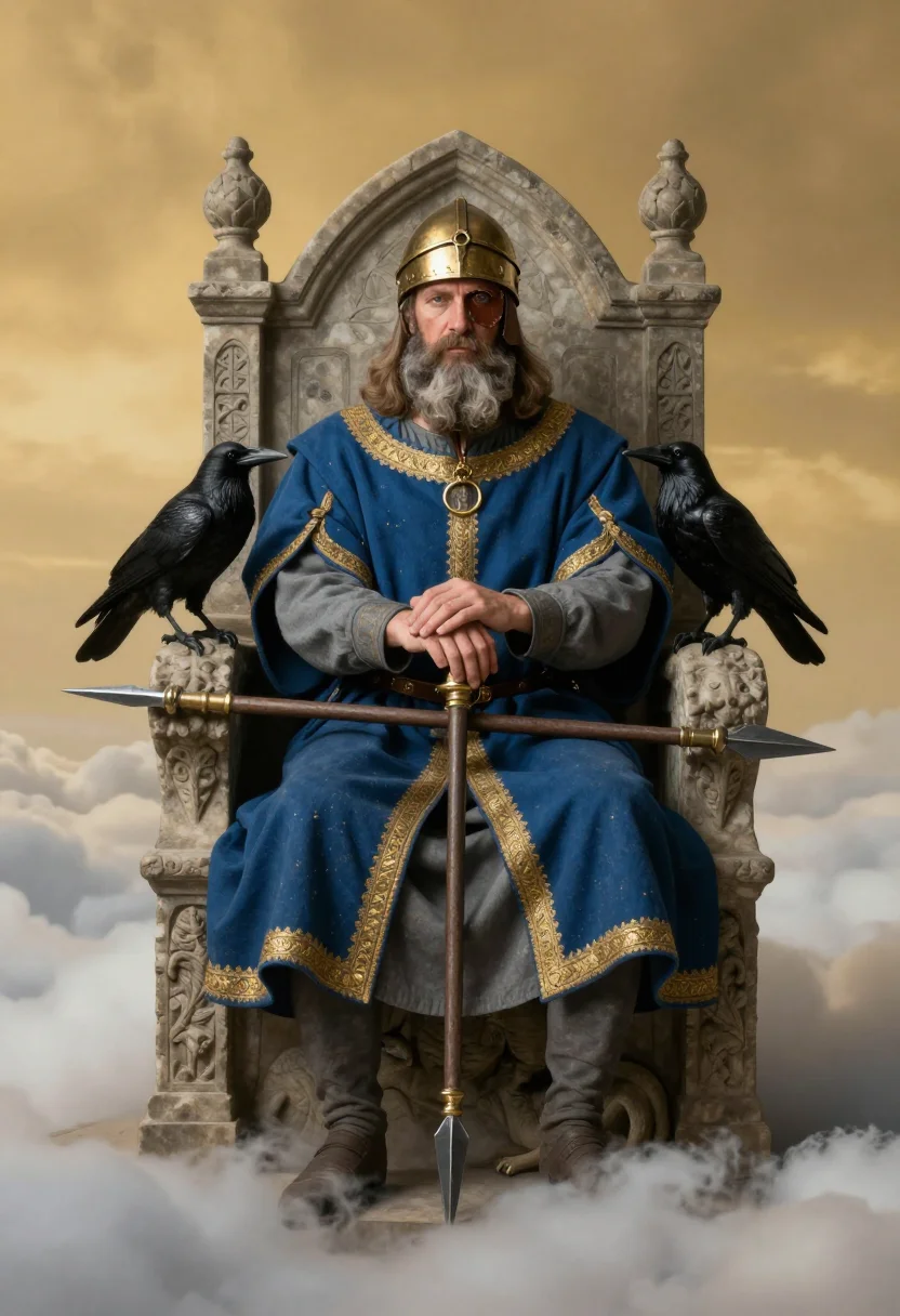 AI odin sample — portrait of a man, three-quarter-length seated portrait of a