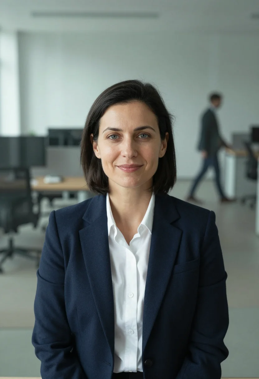 Example portrait from the AI Office Environmental Headshot — Free Preview, Train Once