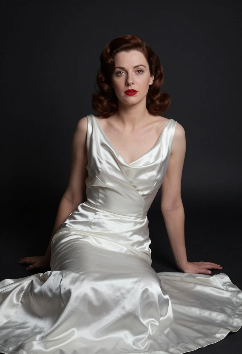 AI old hollywood sample — portrait of a woman, three-quarter-length portrait of a West