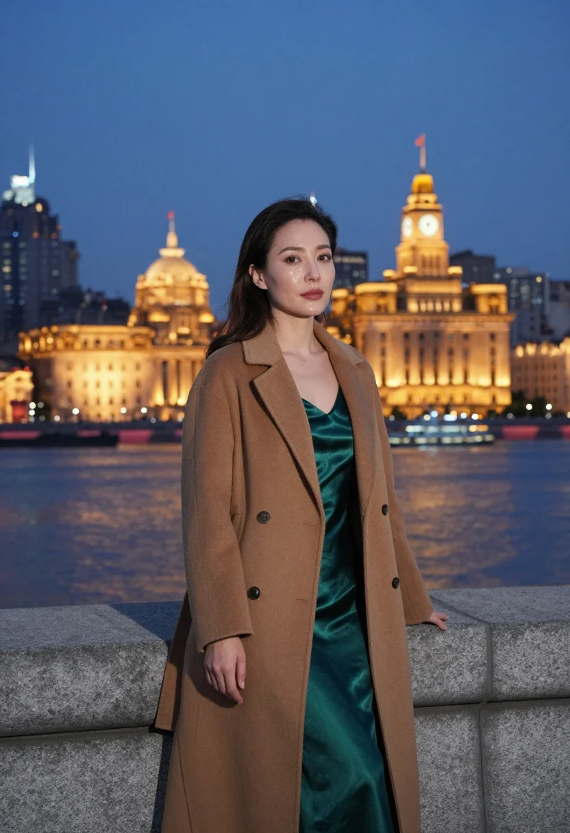 AI old shanghai sample — portrait of a woman, half-length portrait of a Mediterranean