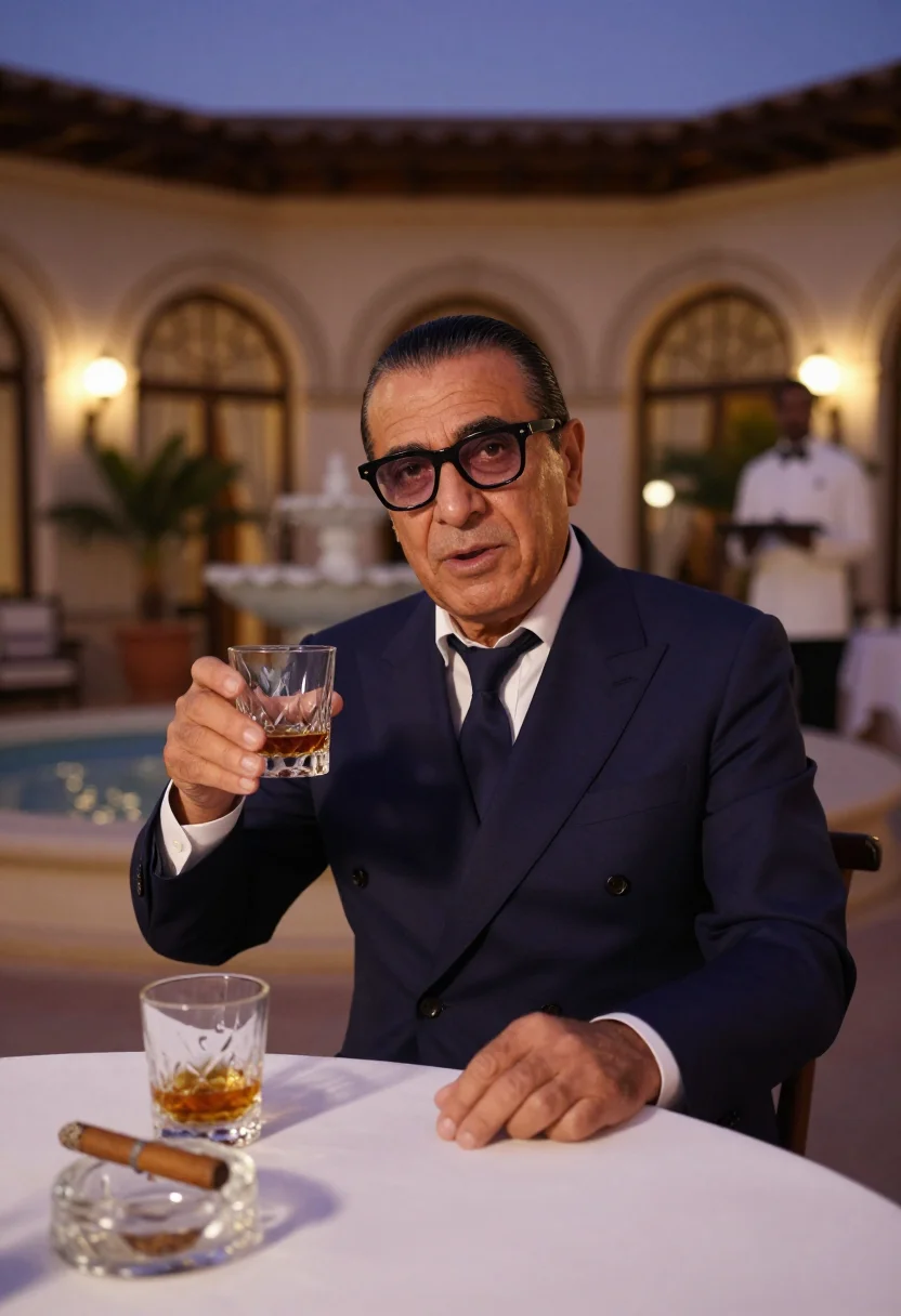 AI onassis sample — portrait of a man, close half-length portrait of a Greek man