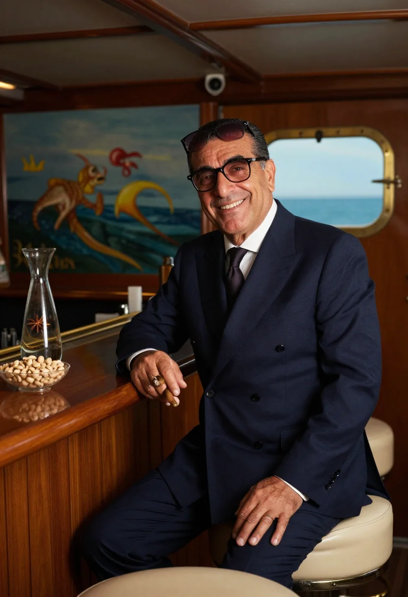 Example portrait from the AI Onassis — Free Preview, Train Once