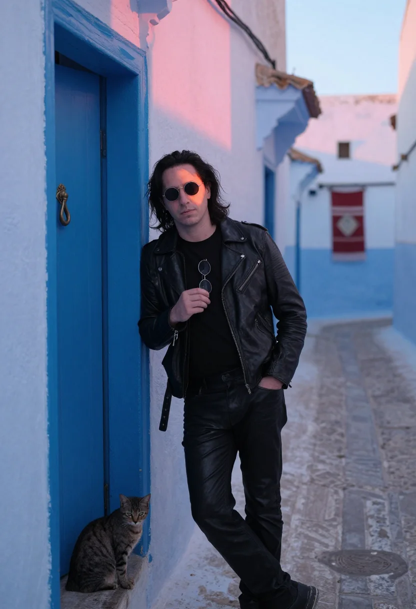 AI only lovers left alive sample — portrait of a man, three-quarter-length portrait of a Wester