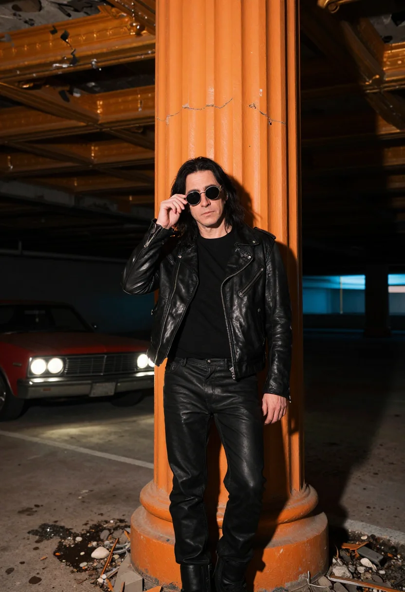 AI only lovers left alive sample — portrait of a man, three-quarter-length portrait of a Wester