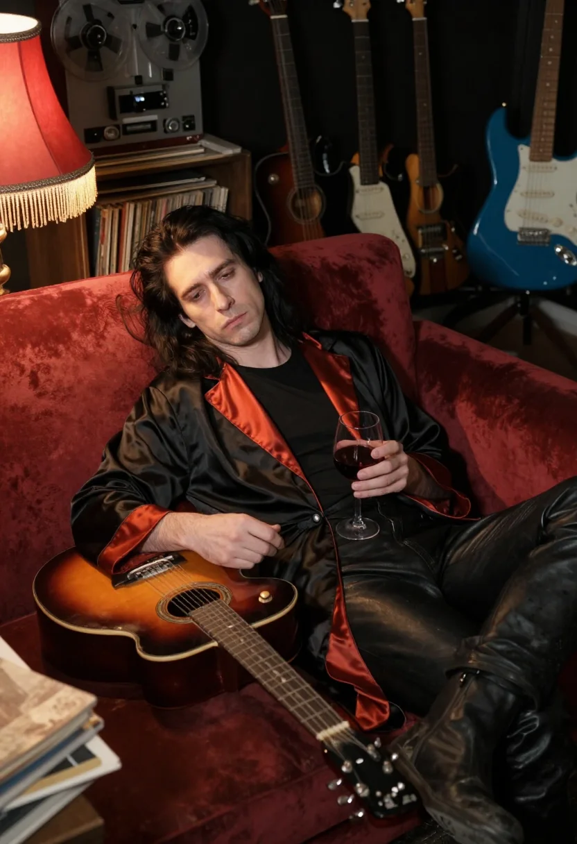 AI only lovers left alive sample — portrait of a man, close half-length portrait of a Western-E