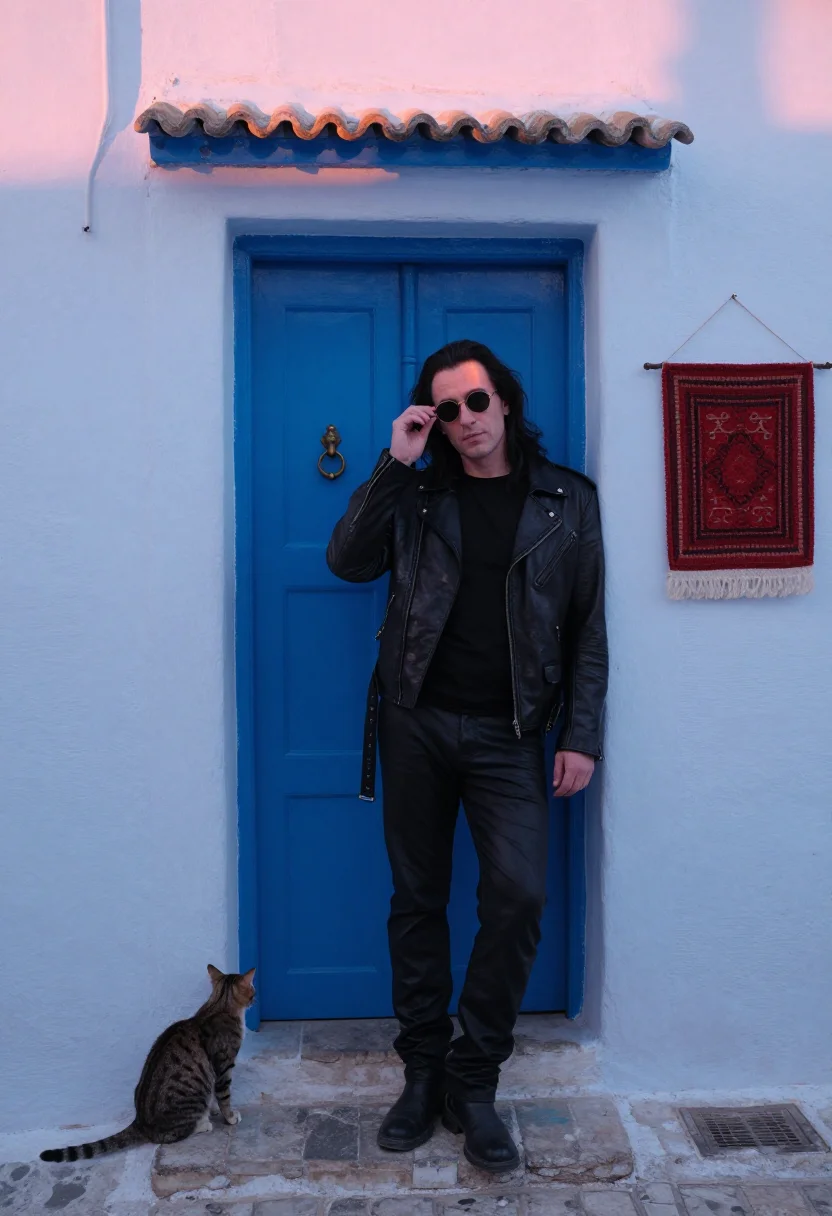 AI only lovers left alive sample — portrait of a man, full-length portrait of a Western-Europea