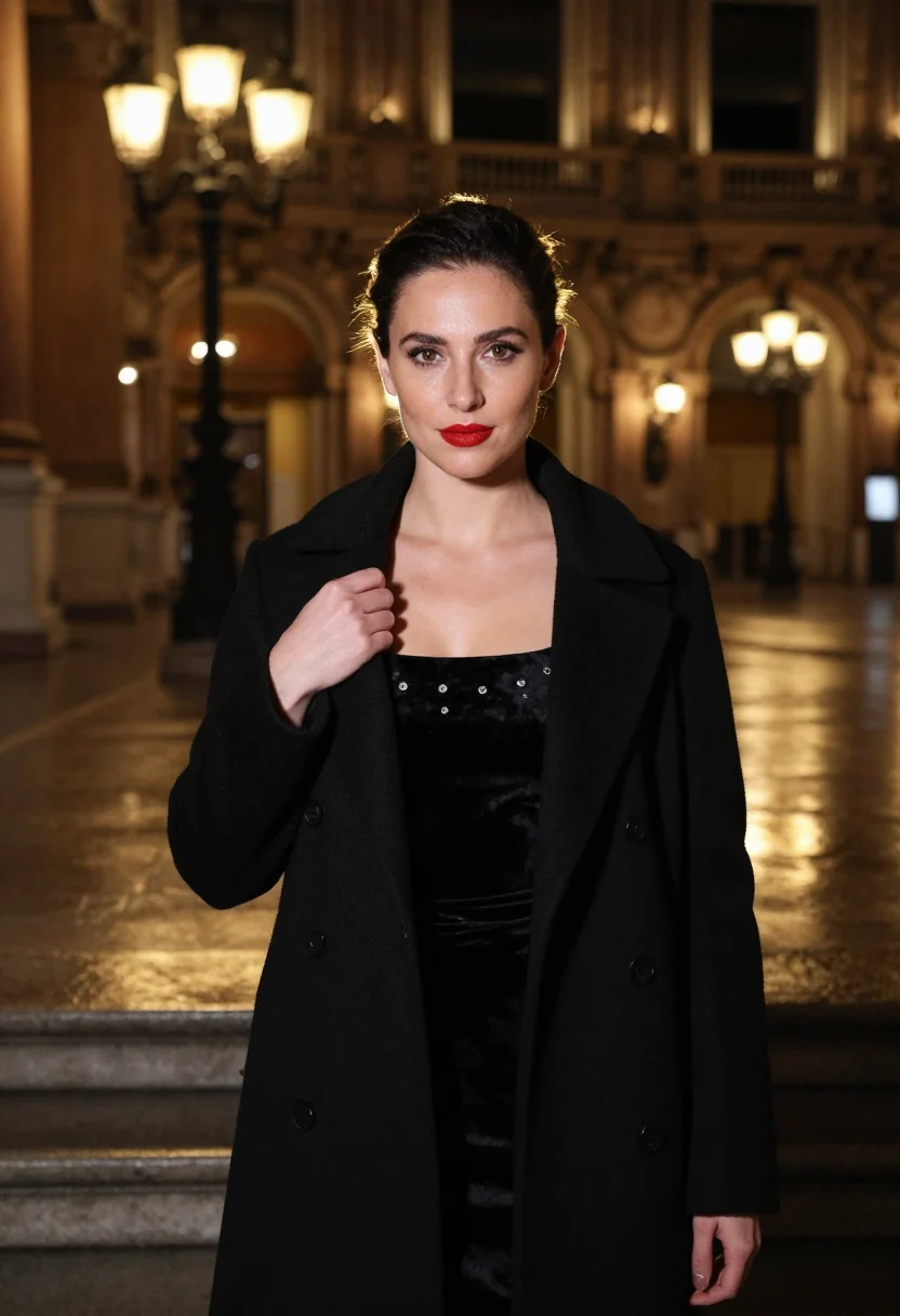 Example portrait from the AI Opera Steps Black — Free Preview, Train Once
