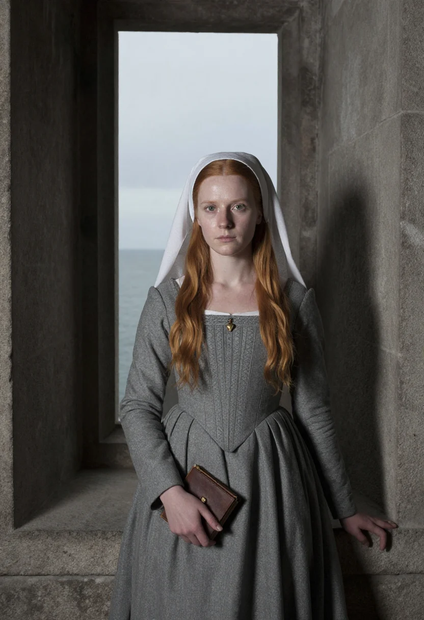 AI ophelia sample — portrait of a woman, half-length portrait of a Northern-Euro