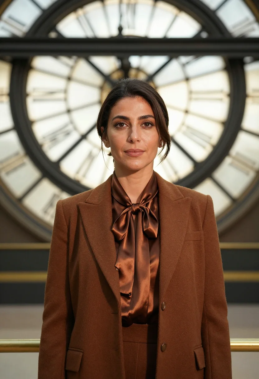 AI orsay conservatrice bronze sample — portrait of a woman, head-and-shoulders portrait of a Lebane