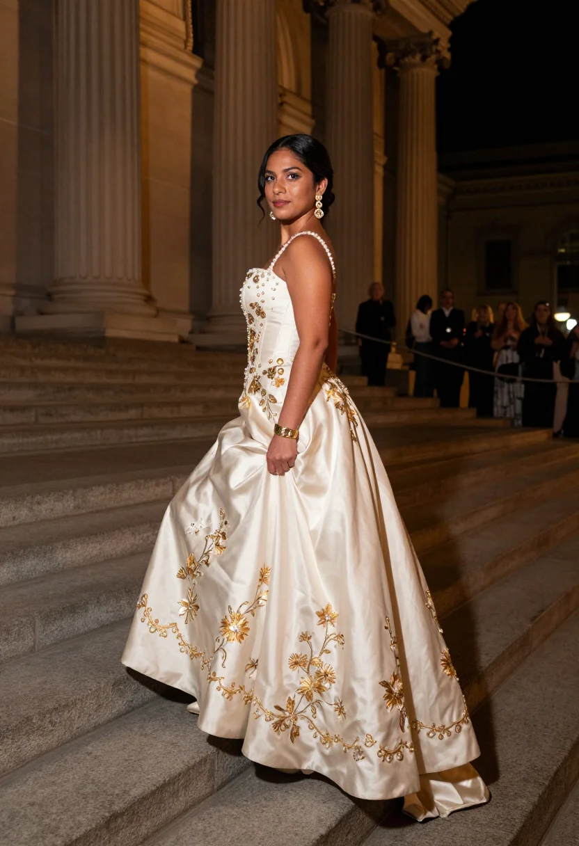 AI oscar de la renta sample — portrait of a woman, three-quarter-length portrait of a Lati