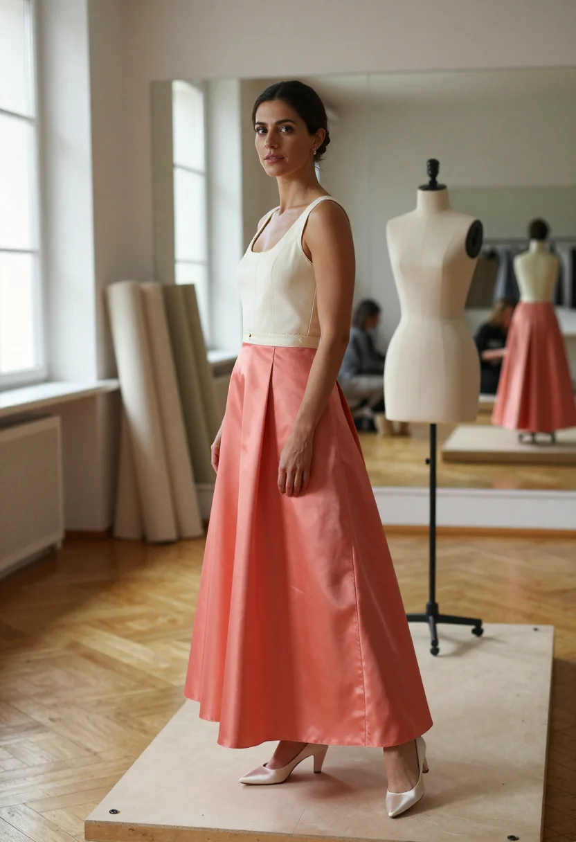 AI oscar de la renta sample — portrait of a woman, full-length portrait of a Southern-Euro
