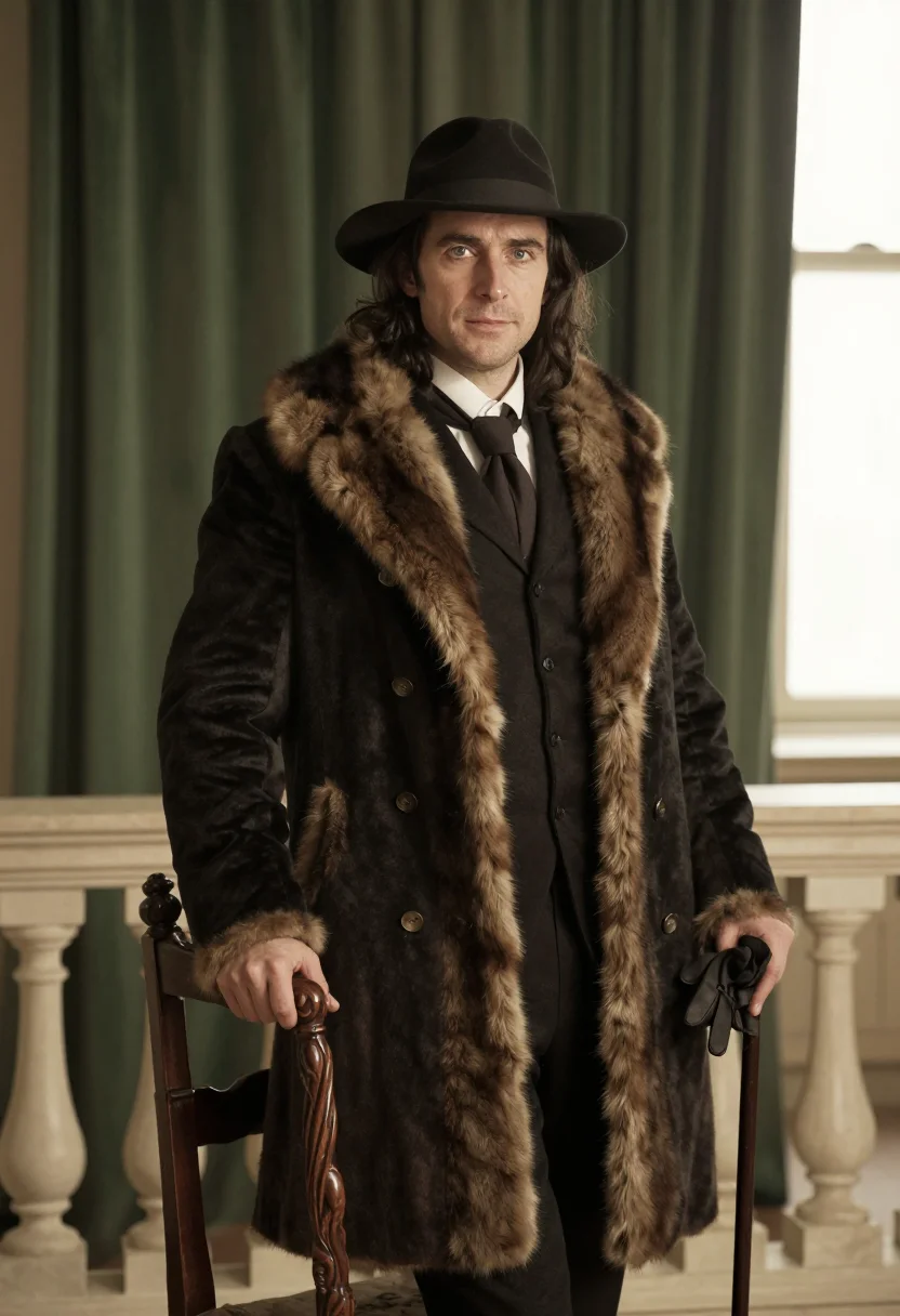 AI oscar wilde sample — portrait of a man, three-quarter-length portrait of a Wester