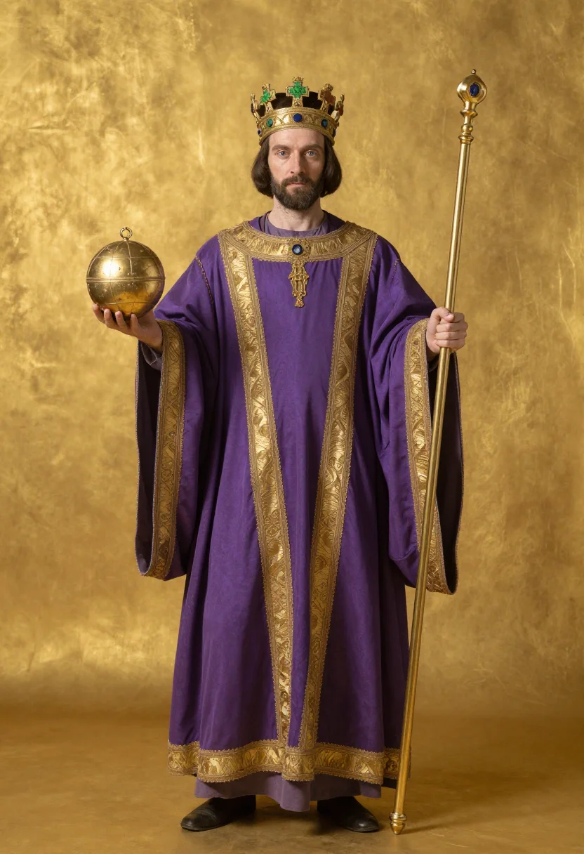 AI otto the great sample — portrait of a man, three-quarter-length frontal portrait of