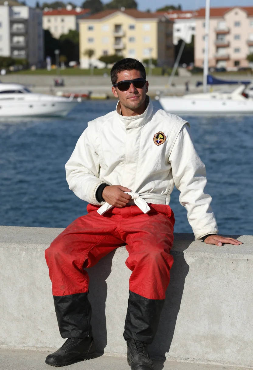 AI paddock suit sample — portrait of a man, half-length portrait of a Western-Europea