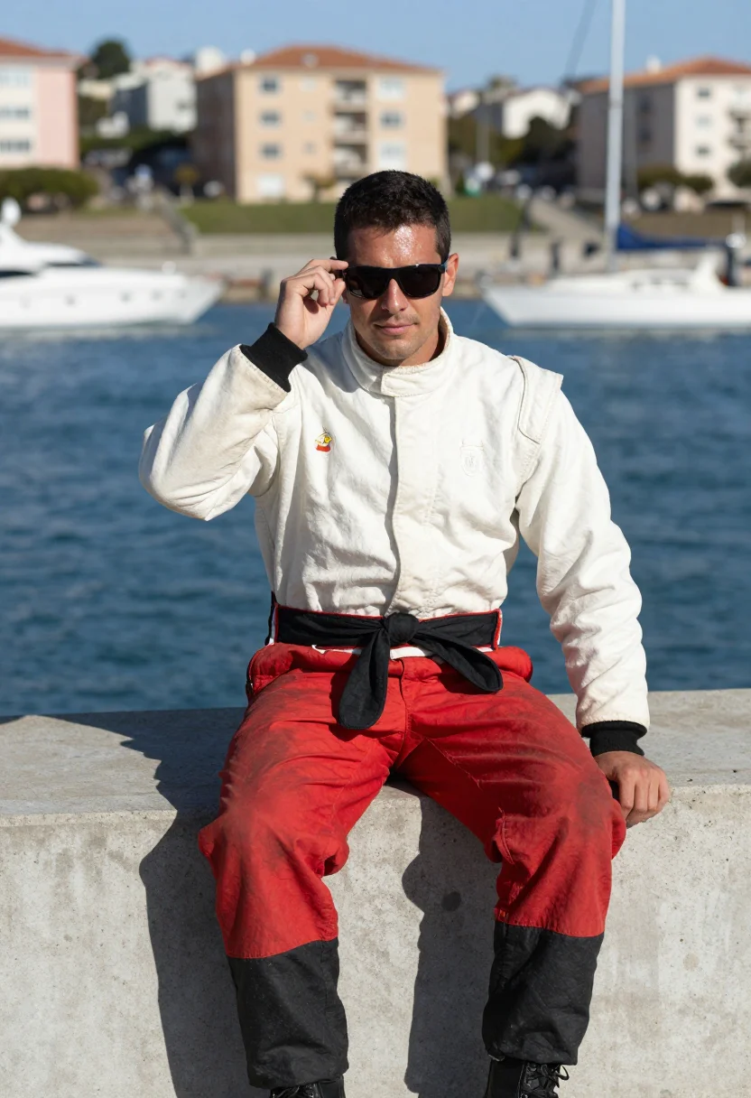 AI paddock suit sample — portrait of a man, chest-up portrait of a Western-European m