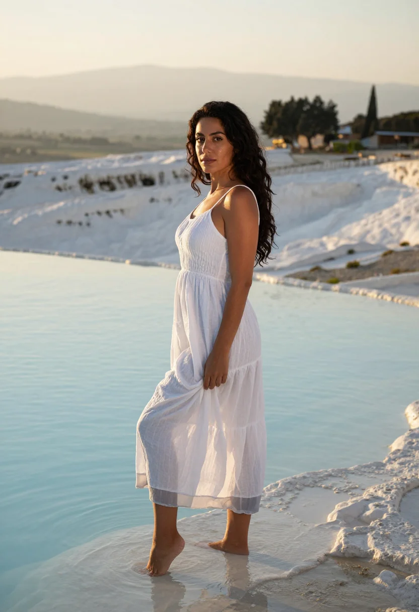 Example portrait from the AI Pamukkale — Free Preview, Train Once
