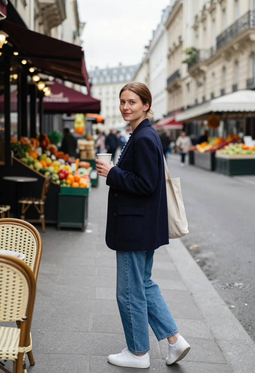 AI paris sentier sample — portrait of a woman, waist-up portrait of a Western-European