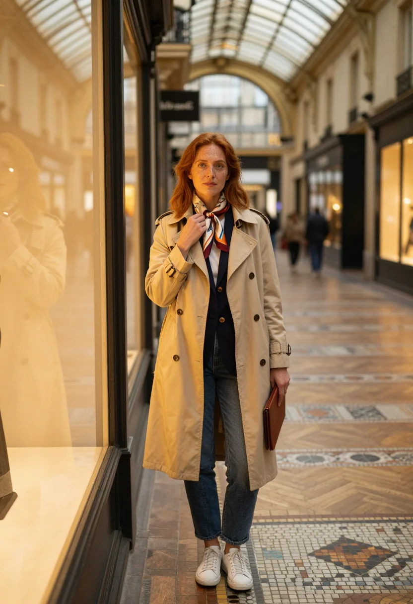 AI paris sentier sample — portrait of a woman, waist-up portrait of a Western-European