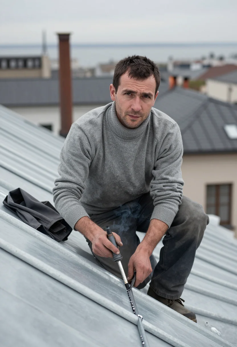 AI paris zinc sample — portrait of a man, half-length portrait of a man in his late