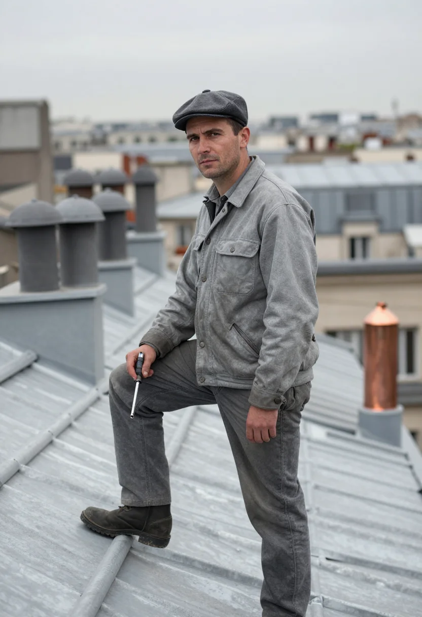 Example portrait from the AI Paris Zinc — Free Preview, Train Once