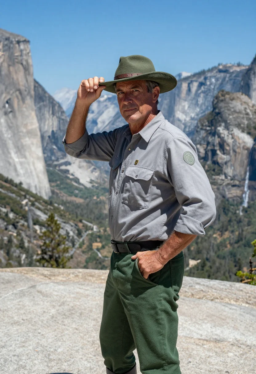 AI park ranger sample — portrait of a man, half-length portrait of an American man i