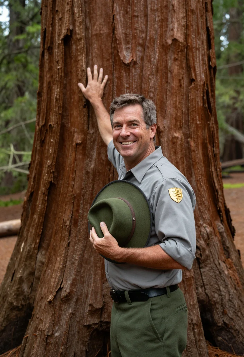 AI park ranger sample — portrait of a man, half-length portrait of an American man i