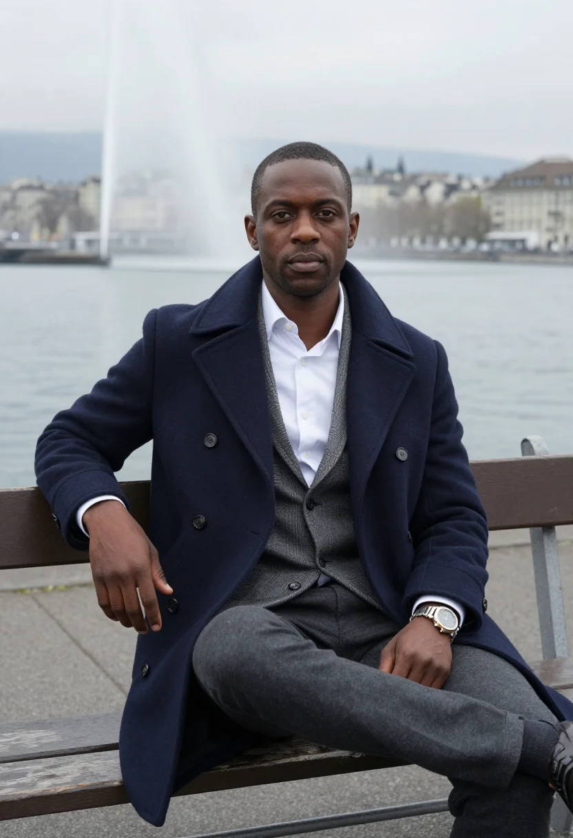 AI patek sample — portrait of a man, half-length portrait of a Black European
