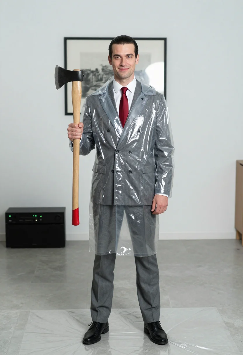Example portrait from the AI Patrick Bateman — Free Preview, Train Once