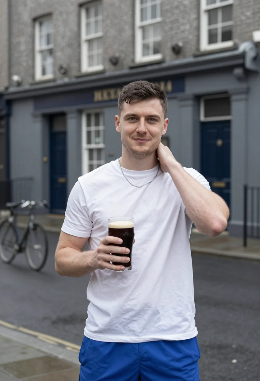 AI paul mescal gaa sample — portrait of a man, close half-length portrait of an Irish ma