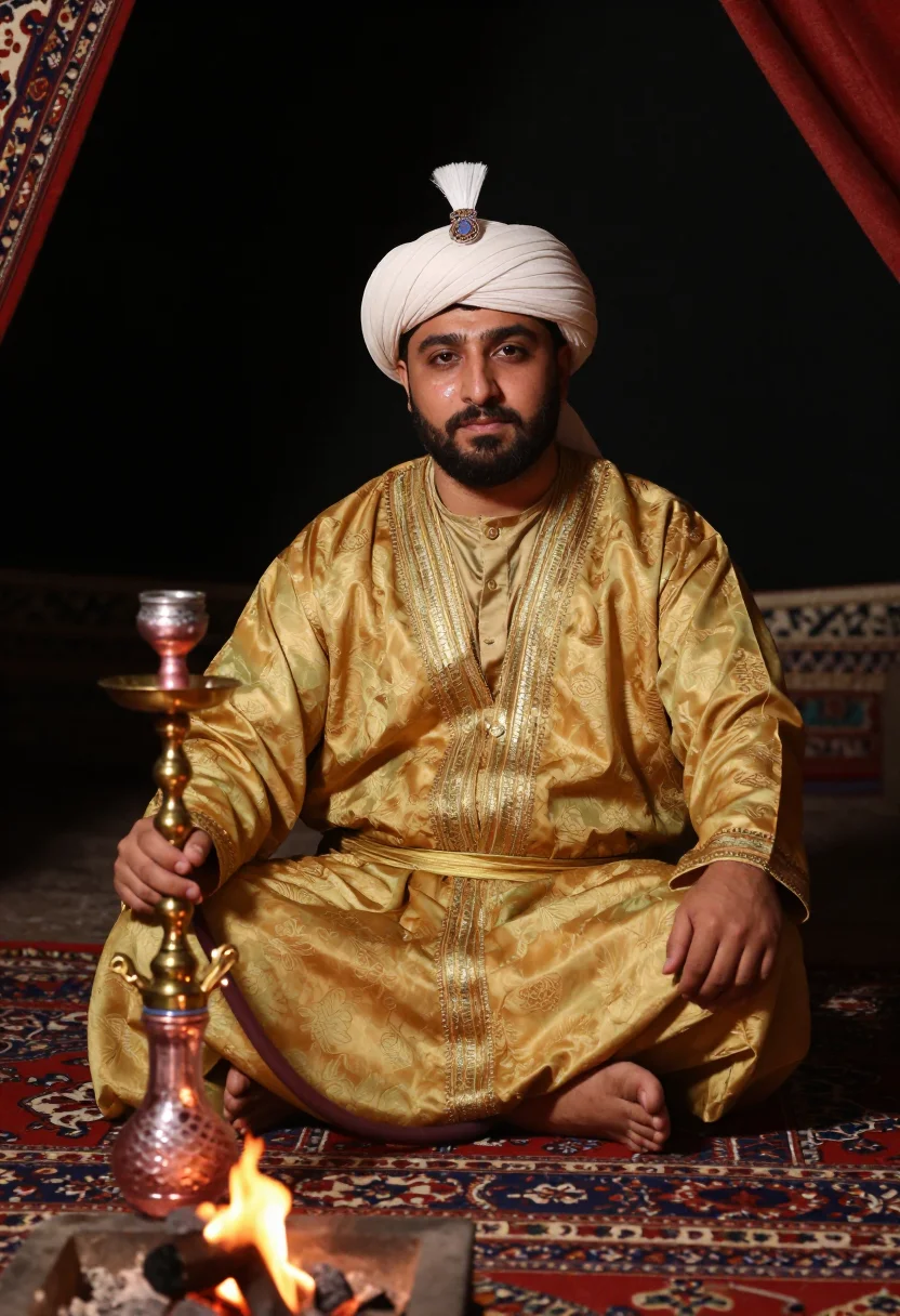 AI paul poiret sample — portrait of a man, three-quarter seated portrait of a Wester