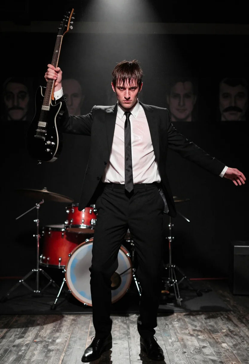 AI paul weller sample — portrait of a man, three-quarter-length portrait of a Wester