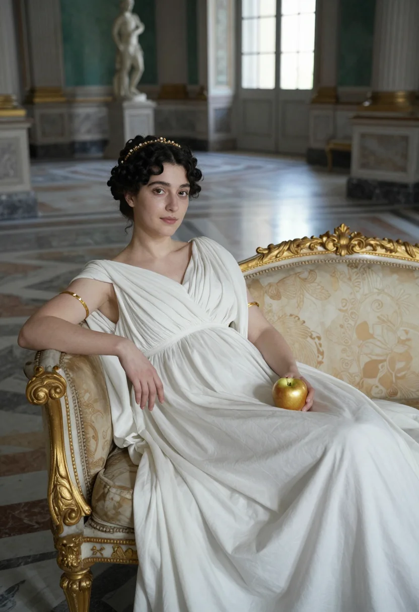 AI pauline borghese sample — portrait of a woman, three-quarter-length portrait of a West