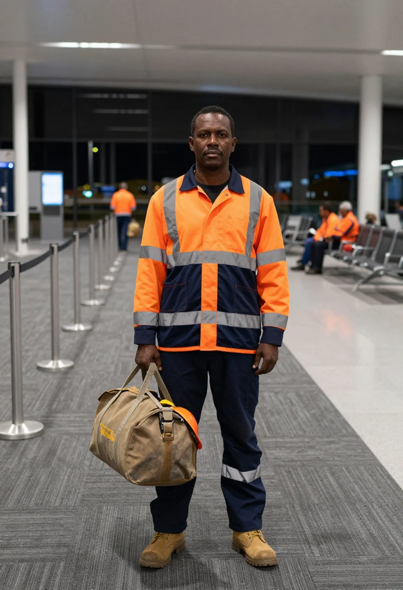 AI perth fifo sample — portrait of a man, full-length portrait of an Aboriginal Aus