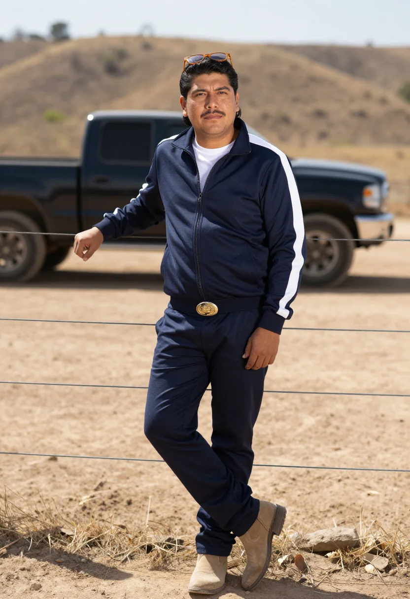 AI peso pluma corridos sample — portrait of a man, three-quarter-length portrait of a Mexica