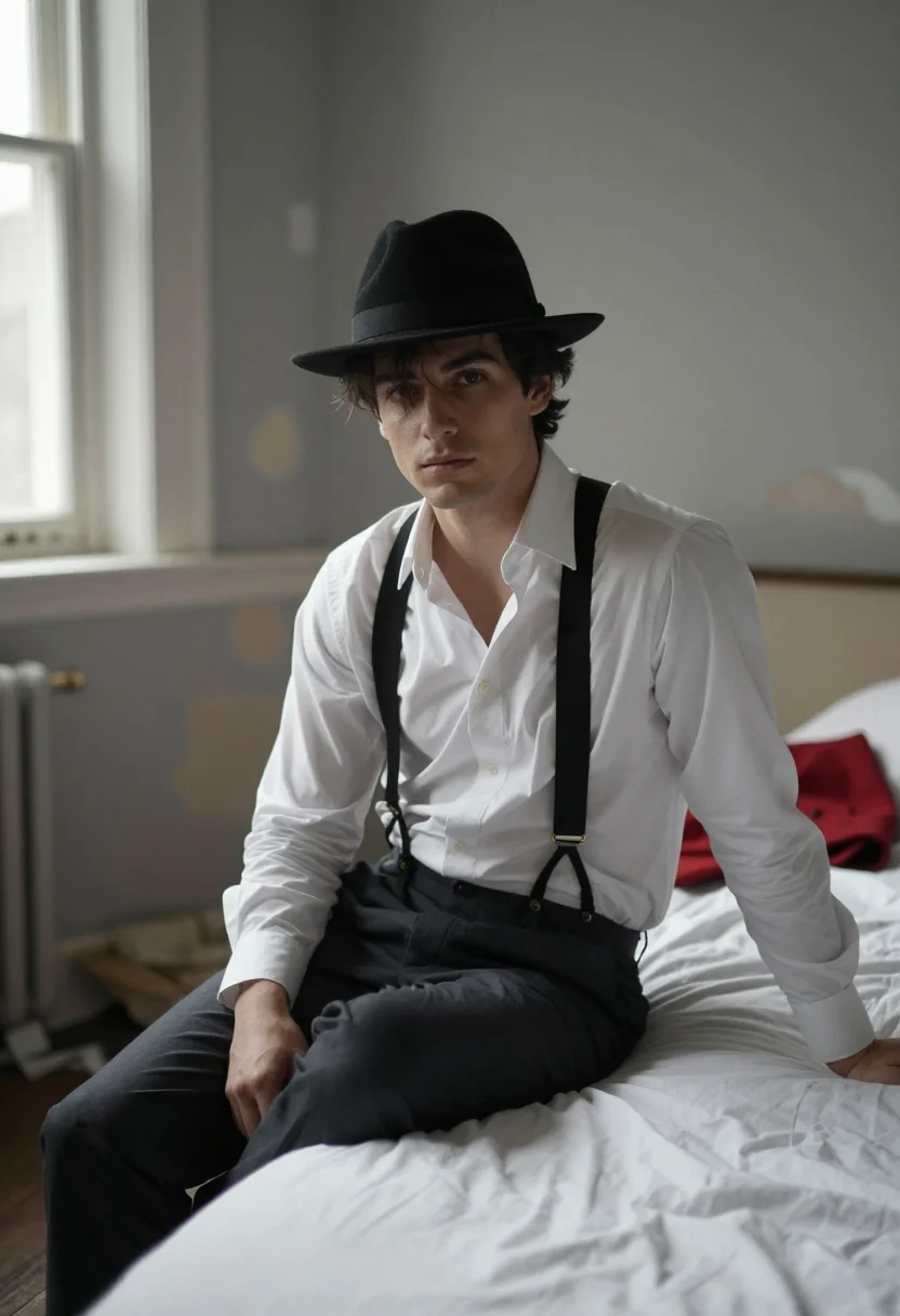 AI pete doherty libertines sample — portrait of a man, half-length portrait of a man of Western-
