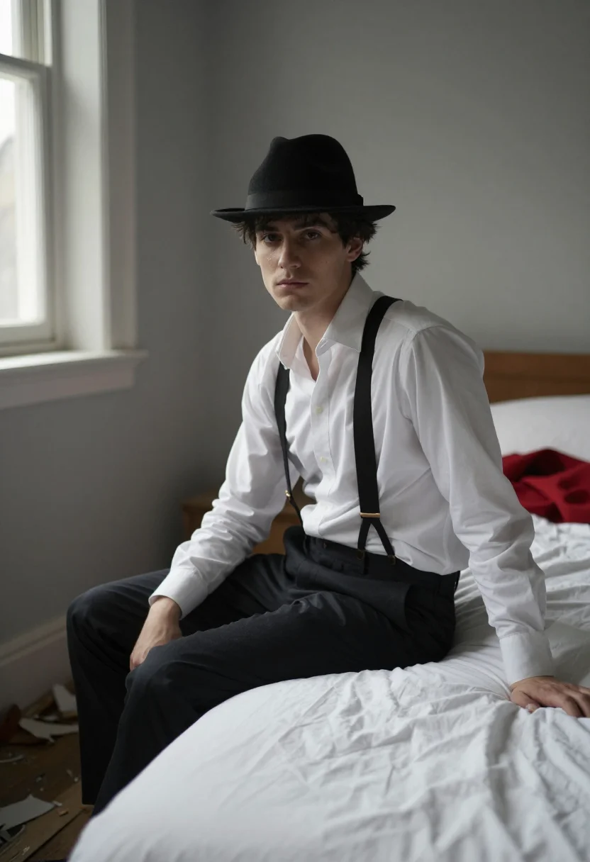 AI pete doherty libertines sample — portrait of a man, three-quarter-length portrait of a man of