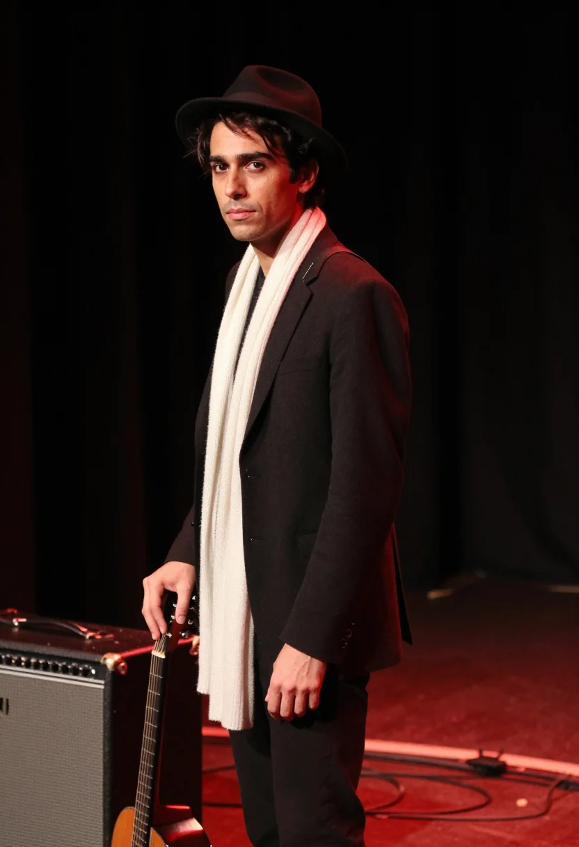 AI pete doherty libertines sample — portrait of a man, three-quarter-length portrait of a man of