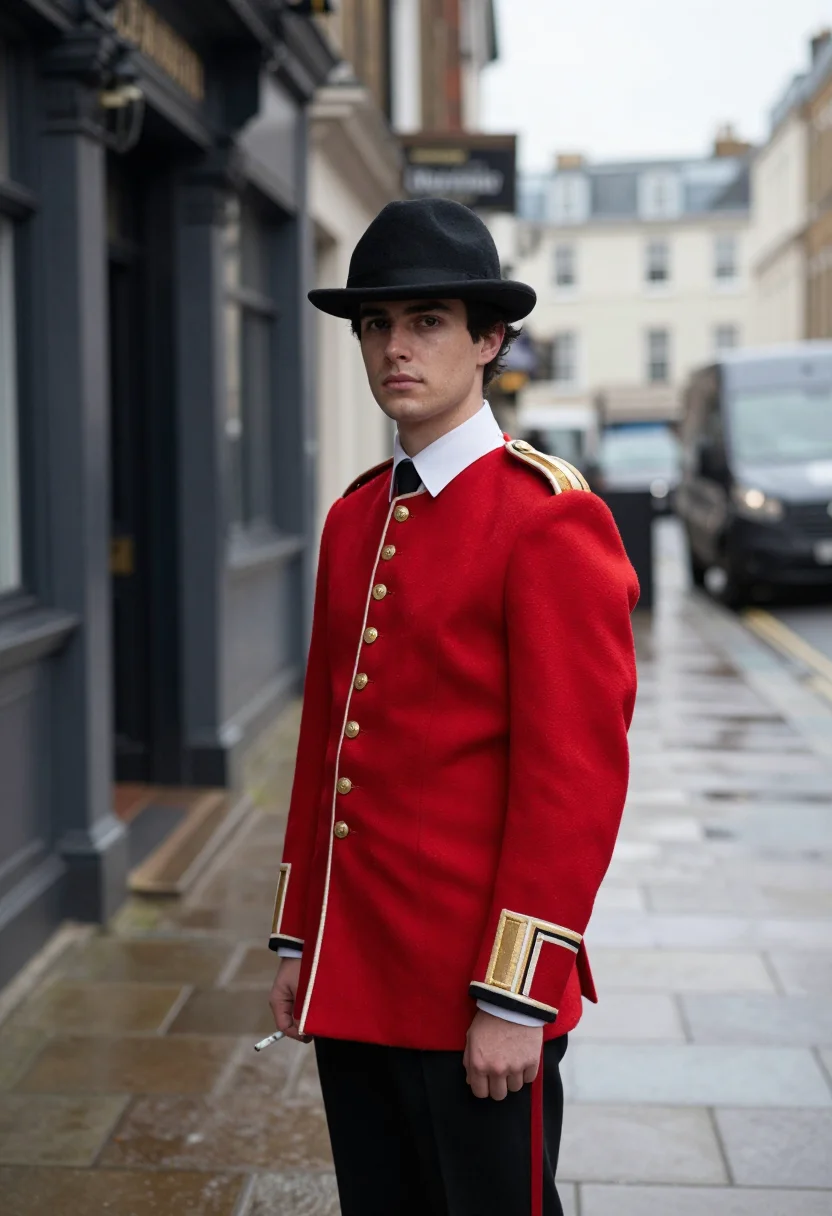 AI pete doherty libertines sample — portrait of a man, three-quarter-length portrait of a man of
