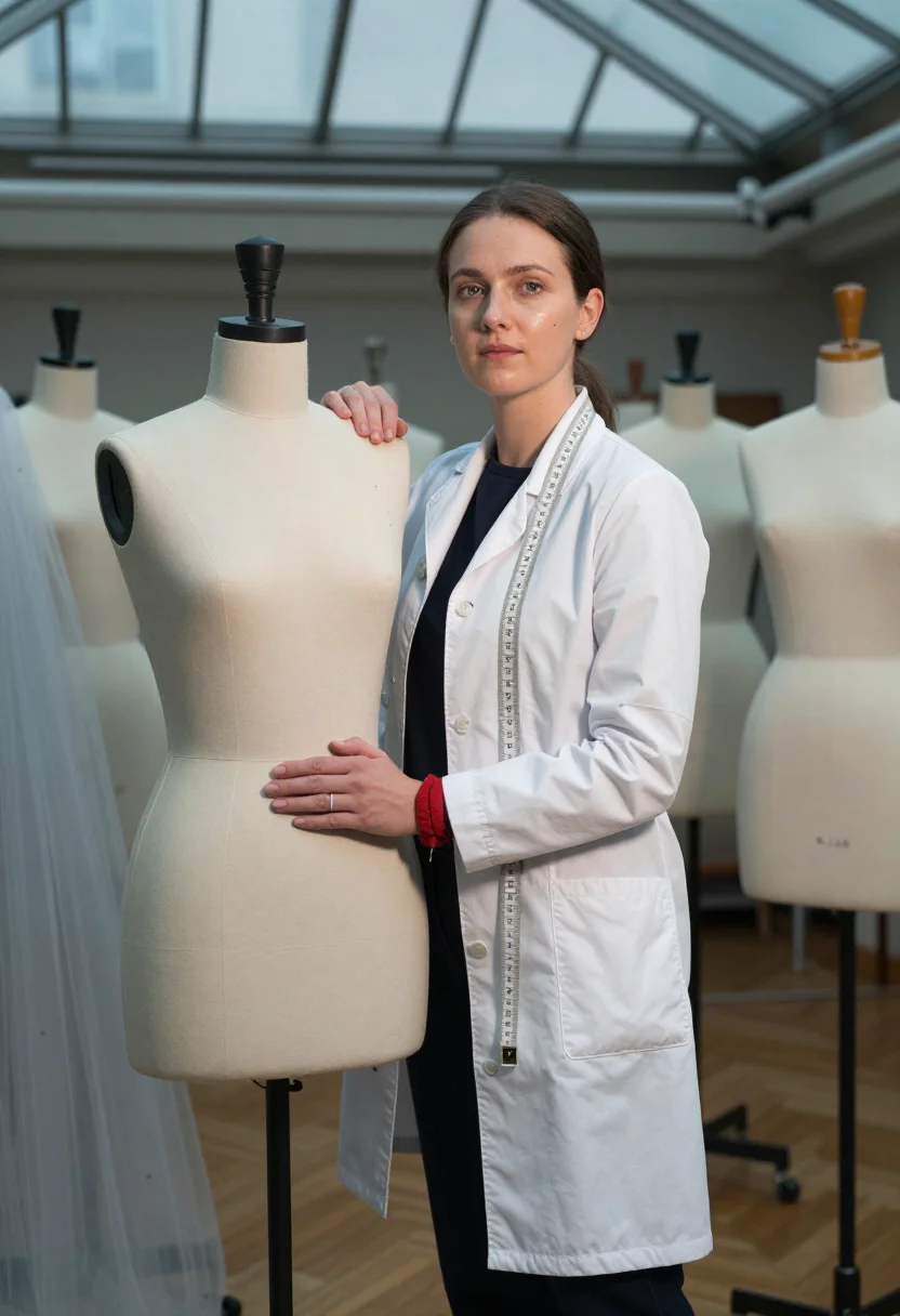 AI petites mains sample — portrait of a woman, half-length portrait of a French woman