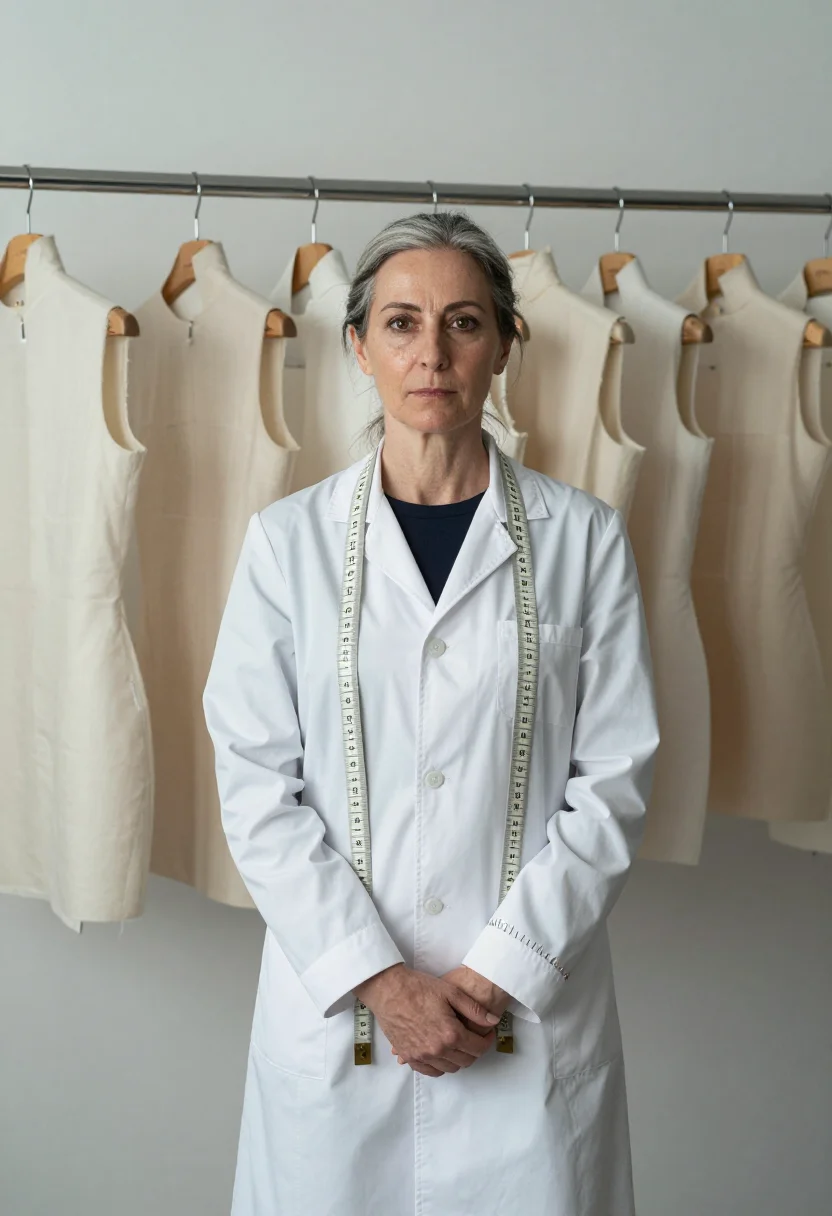 AI petites mains sample — portrait of a woman, three-quarter-length portrait of a Fren