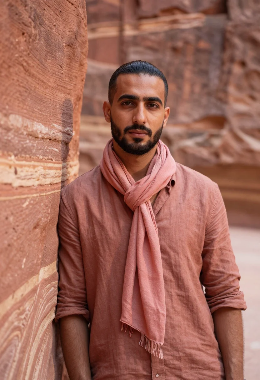 AI petra november rose sample — portrait of a man, tight head-and-shoulders portrait of a Jo