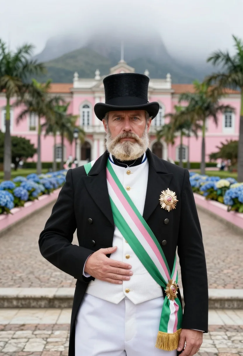 AI petropolis sample — portrait of a man, waist-up portrait of a Brazilian man in h